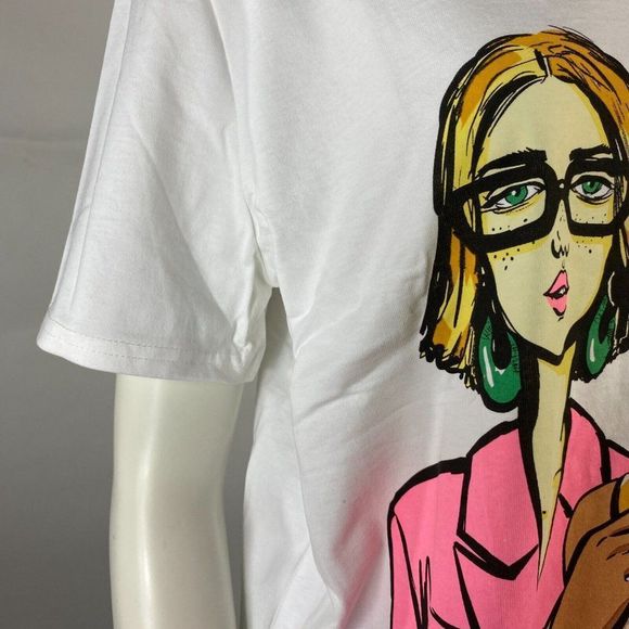 ZARA T-SHIRT PRINT WITH GIRLS - Picture 4 of 6